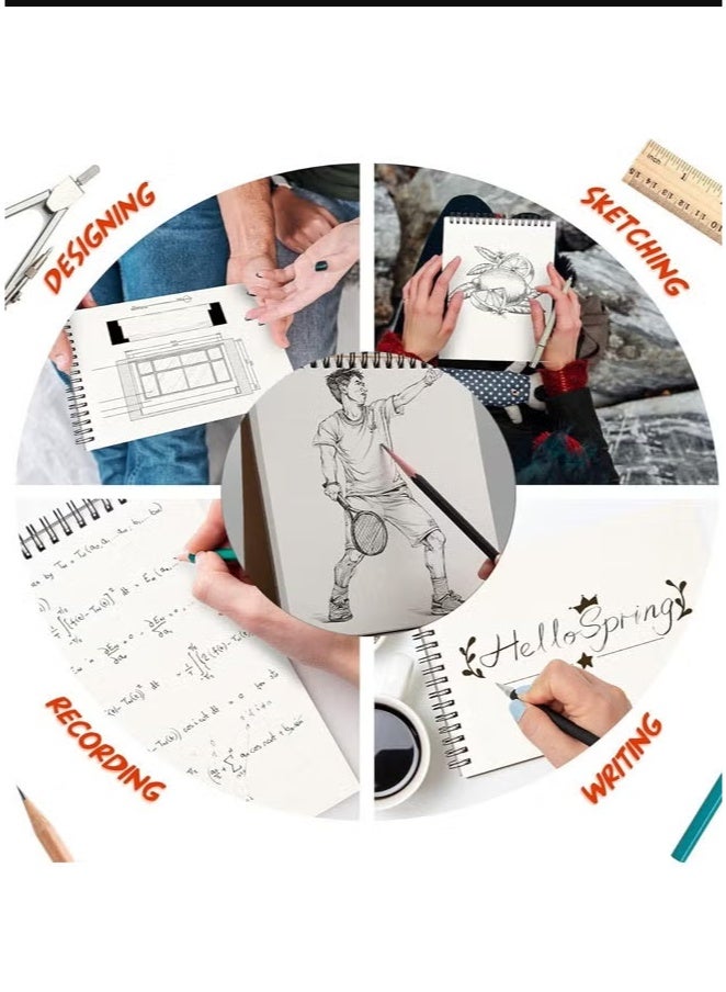 دفتر ملاحظات فارغ A4، غلاف كرافت، ورق حماية للعين، منتج مكتبي للرسم والكتابة، دفتر يوميات، يوميات سفر، شعر، 30 ورقة سميكة - Image 3