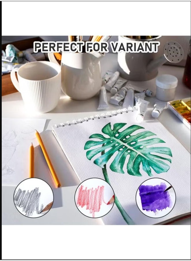 دفتر ملاحظات فارغ A4، غلاف كرافت، ورق حماية للعين، منتج مكتبي للرسم والكتابة، دفتر يوميات، يوميات سفر، شعر، 30 ورقة سميكة - Image 5