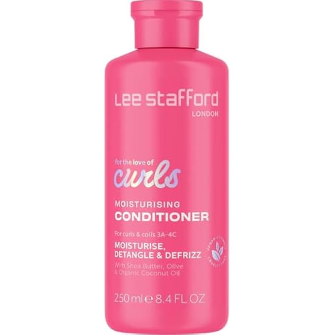 Lee Stafford WAVY, CURLY, & COILY CONDITIONER | FOR THE LOVE OF CURLS - CONDITIONING CREAM FOR 2A TO 4C HAIR, ANTI FRIZZ, MOISTURISING, HIGH GLOSS SHINE TO SMOOTH DEFINED CURLS, LIGHTWEIGHT, 250 ML - Image 2