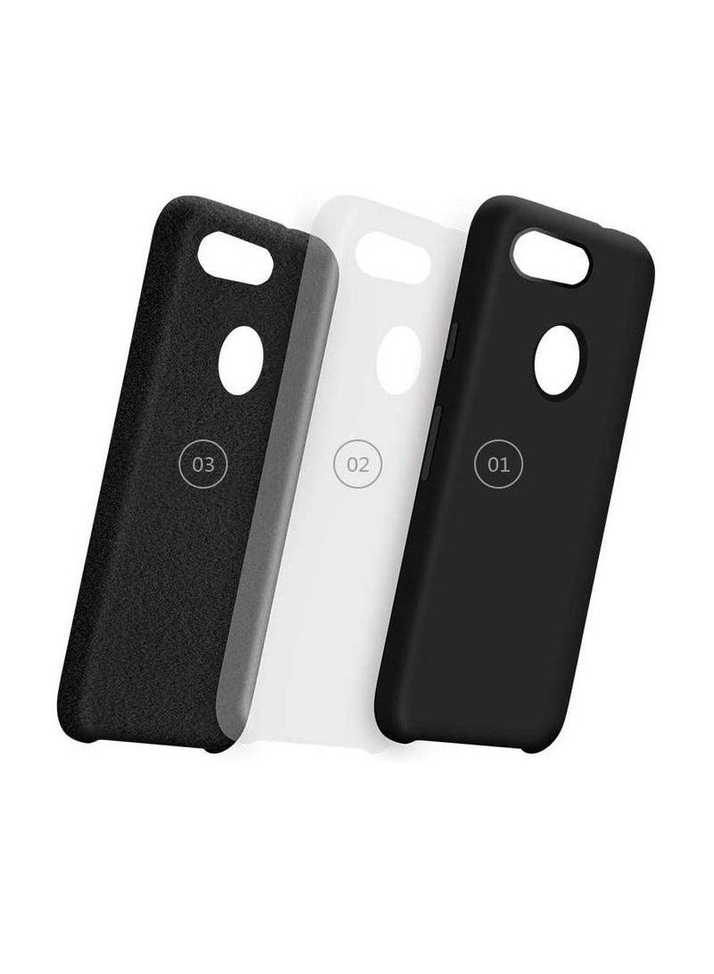 IAF Silicone Gel Rubber Soft Case Cover For Google Pixel 3 5.5 Inch Black - Image 2