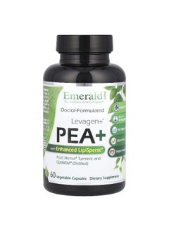 Emerald Laboratories Emerald Laboratories, Levagen+® Pea+ with Enhanced LipiSperse®, 60 Vegetable Capsules  - Image 1