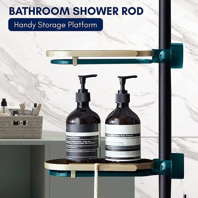 Snivy Snivy Faucet Storage Dry Rack Shower Rod Rack - Bathroom Sink Drain Rack Soap Sponge Rag Holder for Kitchen Accessories - 1 Pc, MultiColor  - Image 5