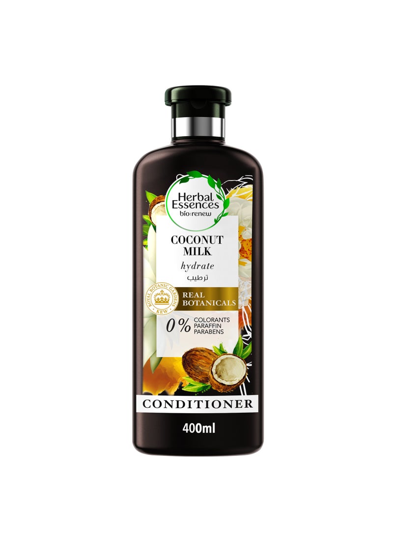 Herbal Essences Bio Renew Hydrate Coconut Milk Conditioner 400ml - Image 1