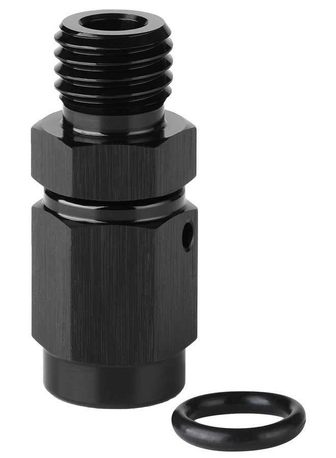 Podavelle 6AN Female Swivel to 6AN ORB O-ring Boss Fuel Rail Adapter Fitting Straight Aluminum Black - Image 3