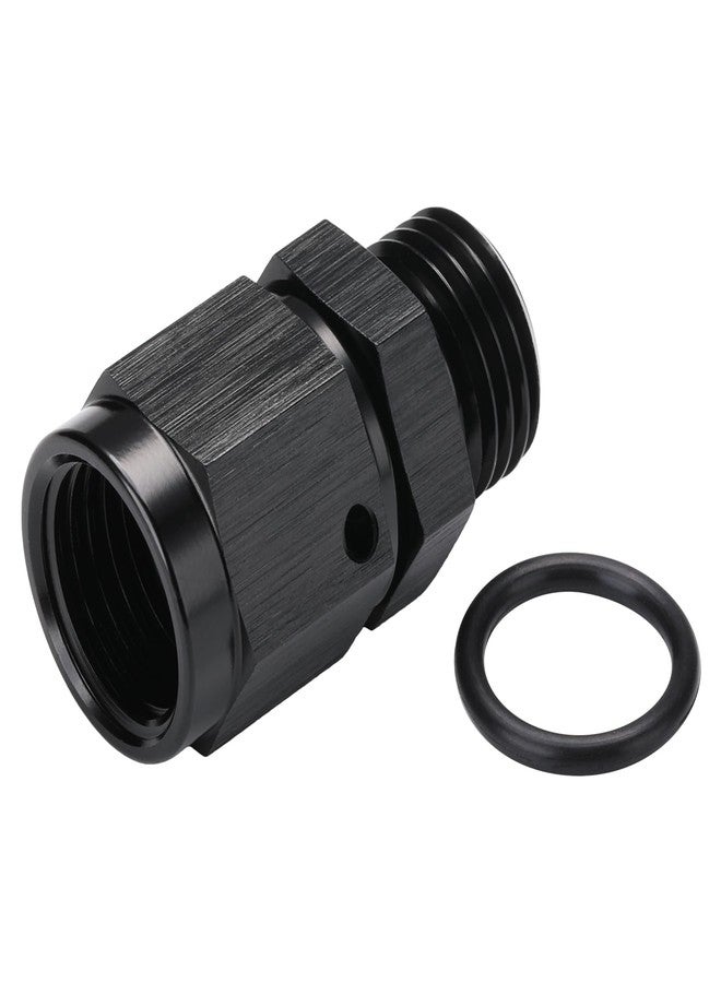 Podavelle 6AN Female Swivel to 6AN ORB O-ring Boss Fuel Rail Adapter Fitting Straight Aluminum Black - Image 4