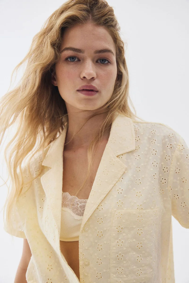 اتش اند ام بيجاما بتفاصيل ثقوب