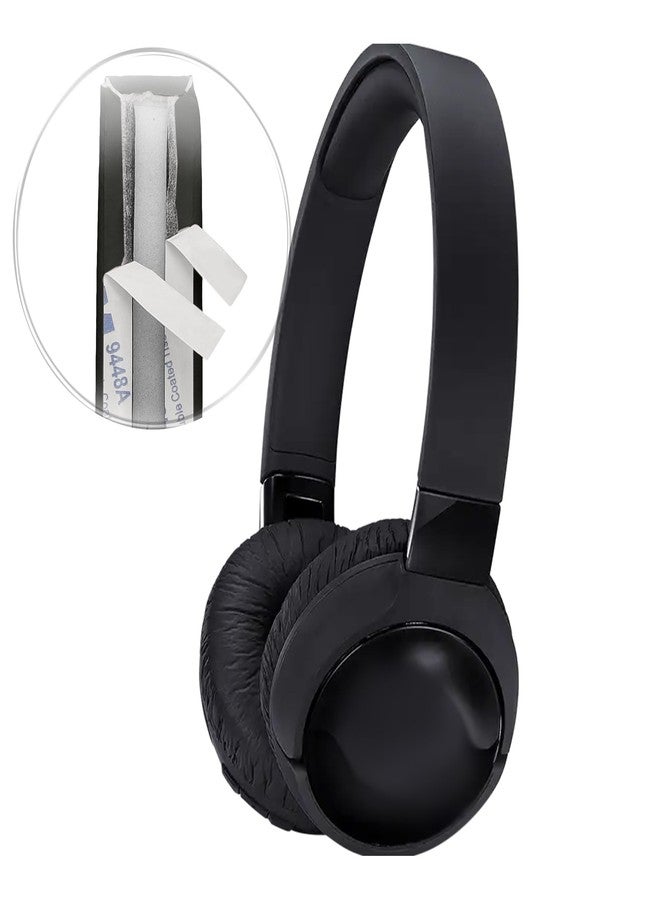 kwmobile Headband Cushion Pad Compatible with JBL Tune 600 / 500BT / 510BT / 520BT / 450 - Headphones PU Leather Cushion - Black - Image 2