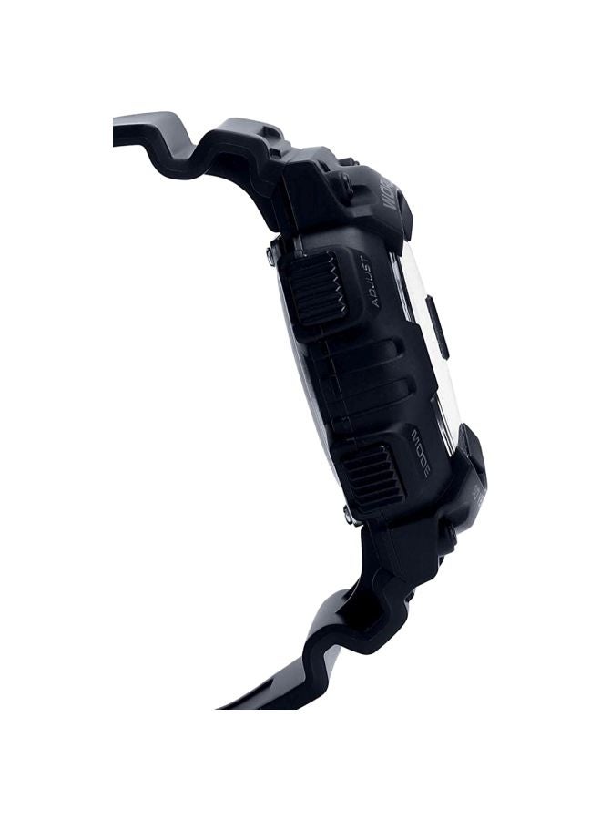 كاسيو ساعة يد رقمية وبعقارب مقاومة للماء طراز AEQ-110W-1BVDF - 47 مم - أسود رجال - Image 4