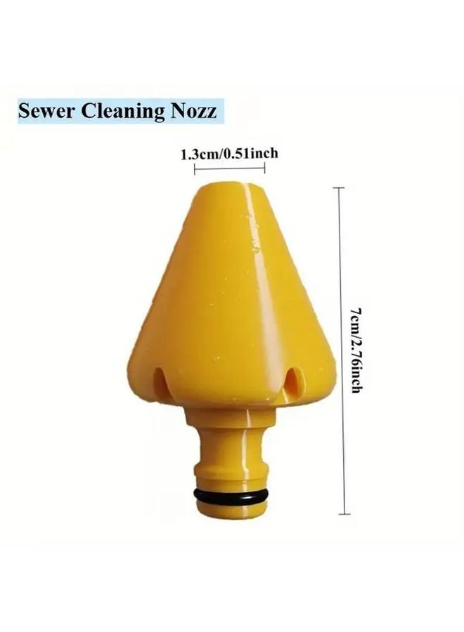 Yellow Manual Drain Snake Powerful Water Flow Tool For Hair Grease Blockage Removal - Image 4