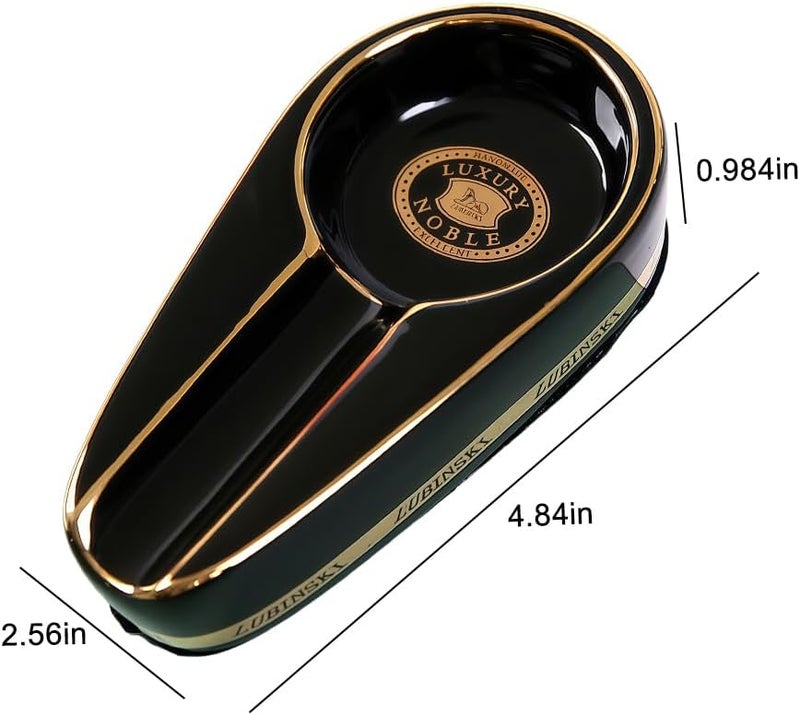 Cigar Ashtray - Portable Yellow Ash Tray for Travel & Outdoor Use - Image 2
