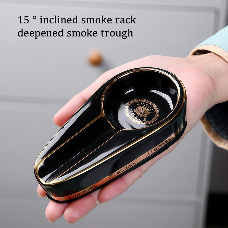 Cigar Ashtray - Portable Yellow Ash Tray for Travel & Outdoor Use - Image 5