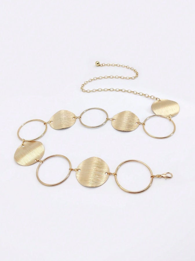 Golden Metal Waist Chain Belt For Women - Image 1