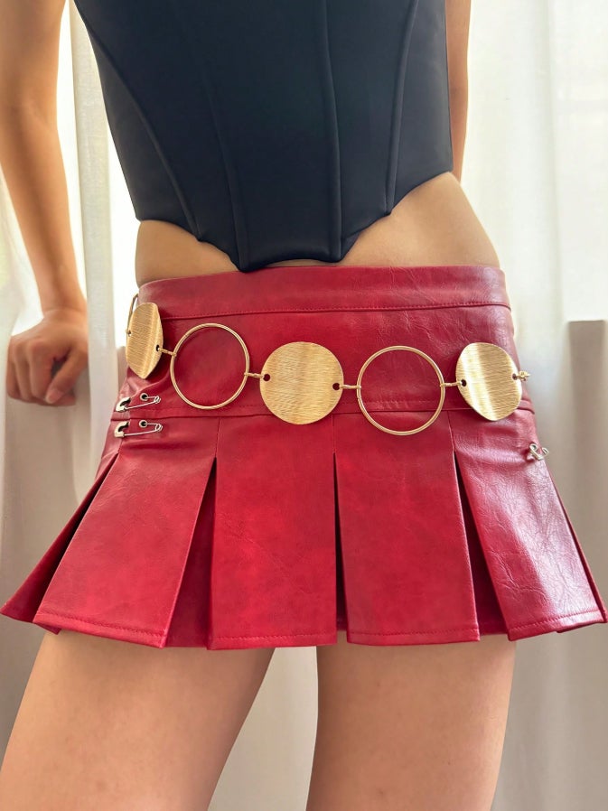 Golden Metal Waist Chain Belt For Women - Image 3