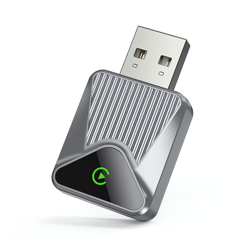 OFFBEAT AutoLink, 2-in-1 Wireless Apple CarPlay & Android Auto Adapter| Plug & Play Bluetooth 5.2 Connection| Converts Wired Android Auto/CarPlay to Wireless (Space Grey) - Image 1