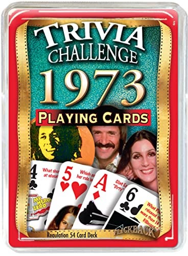 Flickback 1973 Trivia Playing Cards: 50th Birthday or Anniversary Cards - Image 1