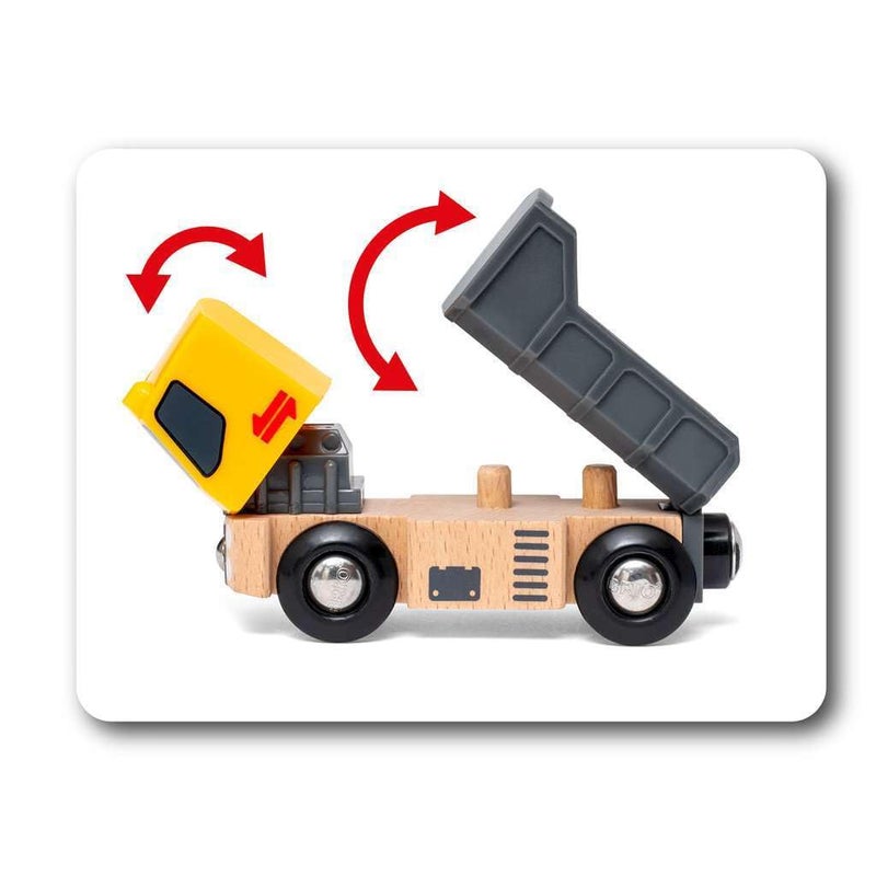 BRIO Construction Vehicles - Premium Wooden Toy Train Set | Fun and Educational | Easy Magnetic Couplings | FSC Certified Wood | Ideal Christmas or Birthday Gift - Image 5