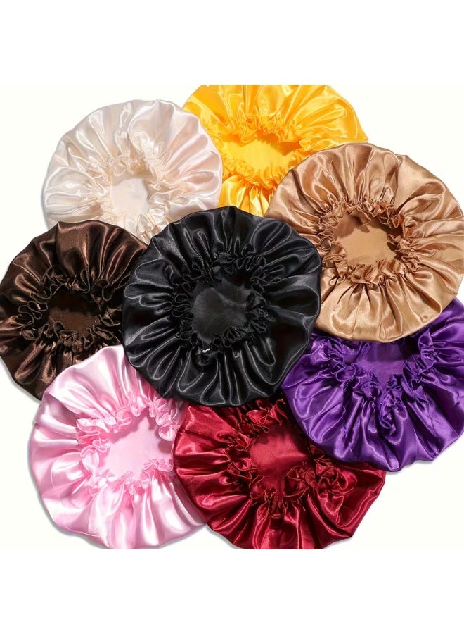 بونيه ساتان حريري للنوم – طبقة واحدة ناعمة لحماية الشعر من التشابك - Image 1