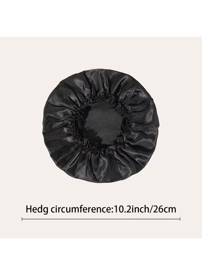 بونيه ساتان حريري للنوم – طبقة واحدة ناعمة لحماية الشعر من التشابك - Image 2