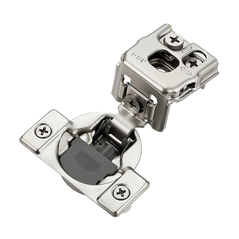 HOME EDIT 2 Pack 1 Pair 1-1/4 inch Overlay Soft Close Cabinet Hinges for Kitchen, Stainless Steel Three-Way Adjustable, Concealed Self-Closing Door Hinges - Image 1