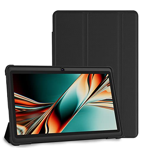 PRITOM K7PRO 7 inch Tablet with case 32 GB -Android 13 Tablet PC with Quad Core Processor, HD IPS Display, Dual Camera, WiFi, Bluetooth, Lightweight, 2025 (Black) - Image 1