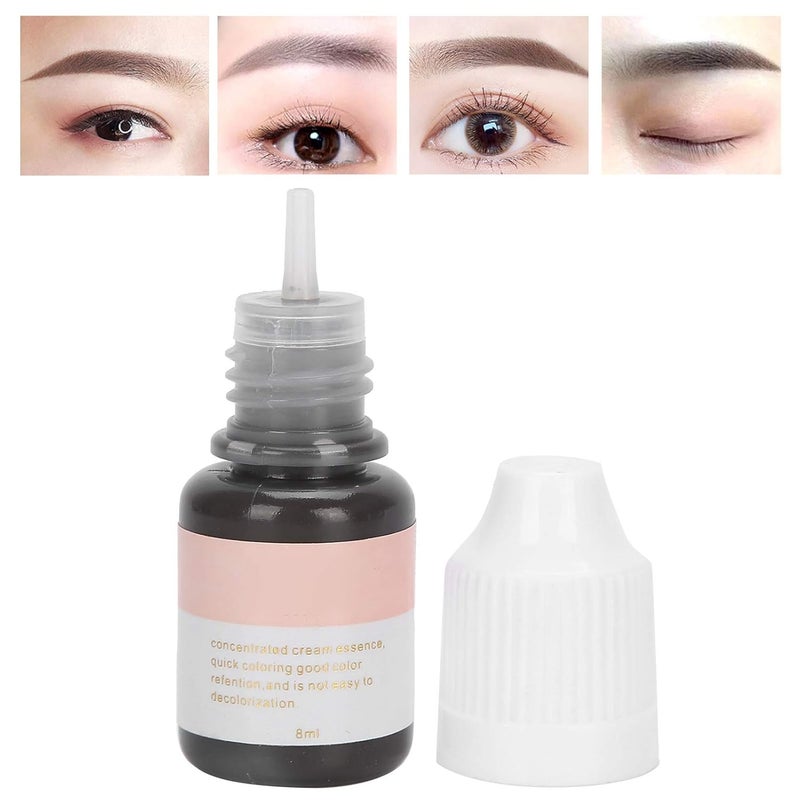 comfrt Tattoo Ink Natural Microblading Pigment 8ml Professional Eyebrow Eyeliner Semi\u2011Permanent Makeup Tattoo Machine Ink Tattoo Supply(Black Coffee) - Image 3