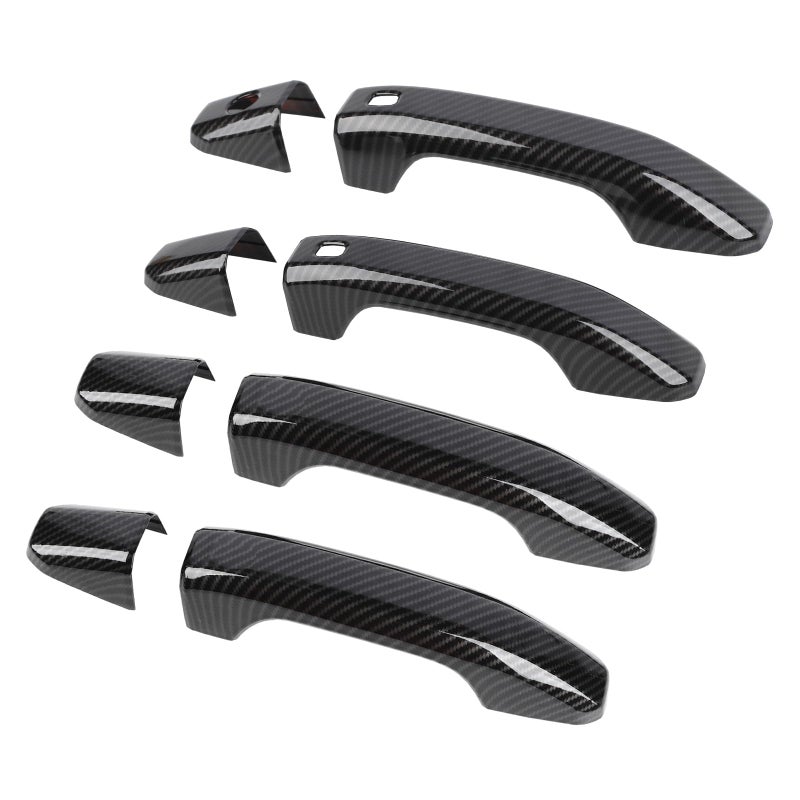 Linskip Exterior Door Handle Covers Compatible with 20212025 Chevry Suburban Tahoe 20212023 GMC Yukon 20192025 SilveradoSierra 1500 Exterior AccessoriesBlack 2Door Smart Entry - Image 2