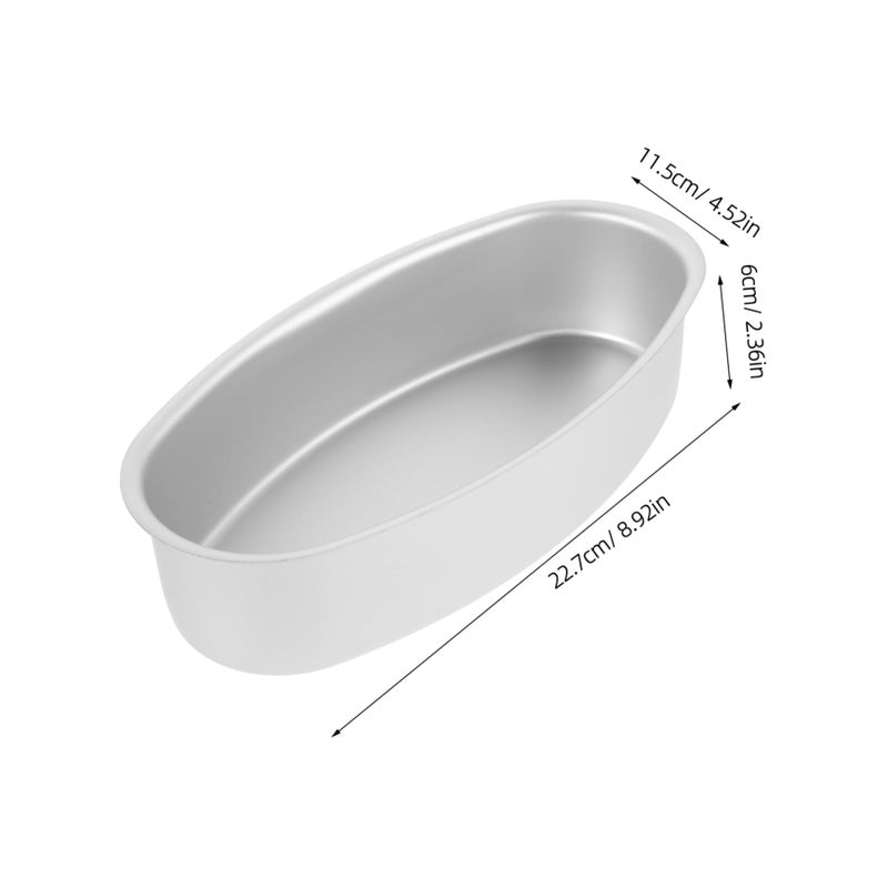 2pcs Oval Cake Baking Molds Non Stick Dishwasher Safe 10 Inch Versatile Home Baking - Image 3
