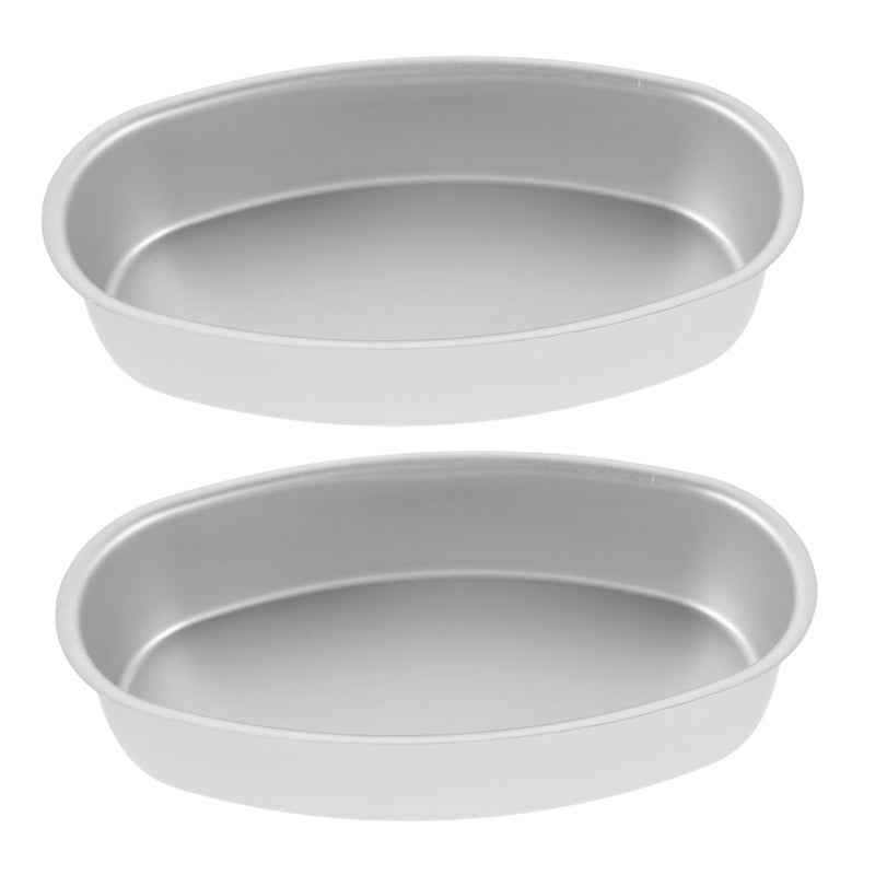 2pcs Oval Cake Baking Molds Non Stick Dishwasher Safe 10 Inch Versatile Home Baking - Image 2