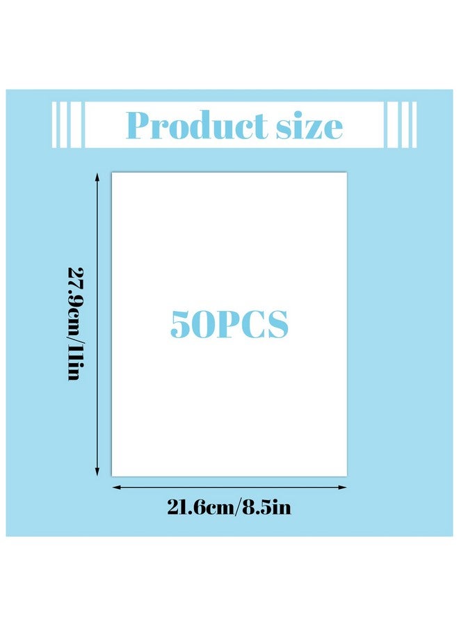 Prudiut 50 Sheets White Cardstock 8.5 x 11, 250gsm/92lb Thick Paper Cardstock Paper for Invitations, Crafts, Card Making, Printing, Wedding, Drawing, Scrapbook Supplies - Image 2
