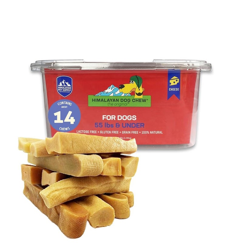 Himalayan Cheese Chews Long Lasting Stain Free Protein Rich Low Odor100 Natural Healthy Safe No Lactose Gluten Or Grains 30 lbs BULK TUB LARGE for Dogs 55 Lbs Smaller Package May Vary