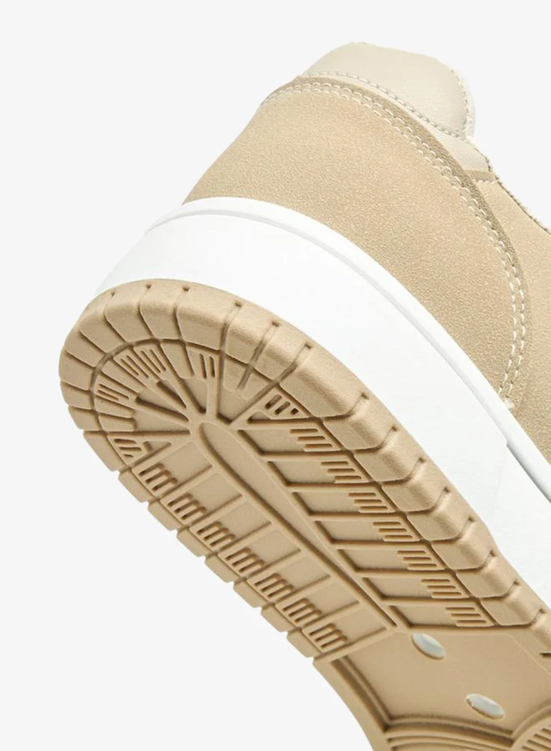 Flora Bella By Shoexpress BEIGE Women Panelled Sneakers for Women | Best Price UAE