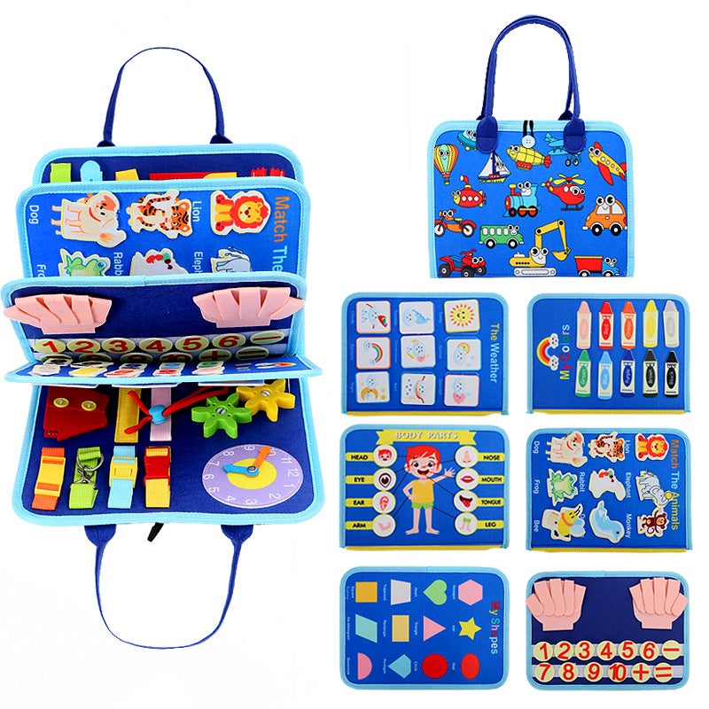 Felt Learning Board Early Education Board Felt Diy Early Education Teaching Aids Kidsren'S Educational Toys Busy Board Dressing Board - Image 4