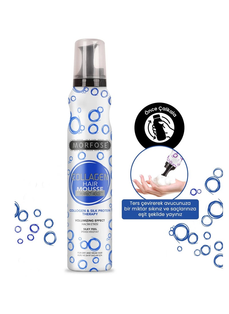 Morfose Professional Collagen Hair Mousse Perfect Hold 200ml