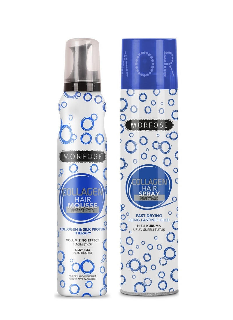 Morfose Professional Collagen Hair Mousse Perfect Hold 200ml