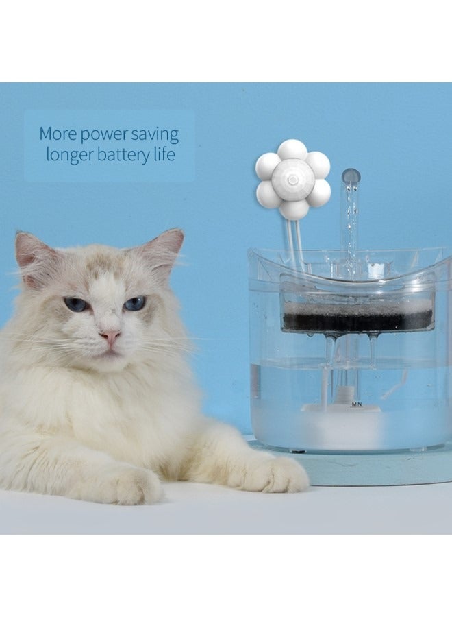 Water Fountain with Paw-shaped PIR Motion Sensor for Cat, Automatic Pet Water Dispenser with USB Interface - Image 5