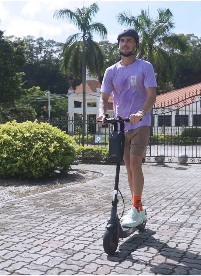 Fitness World - Electric scooter with lithium battery, fast charging, dual brake system, speed up to 25 km/h, 25 cm durable pneumatic tire, foldable design, control via mobile phone application, weight capacity 100 kg, the scooter is water, dust and dirt resistant - Image 1