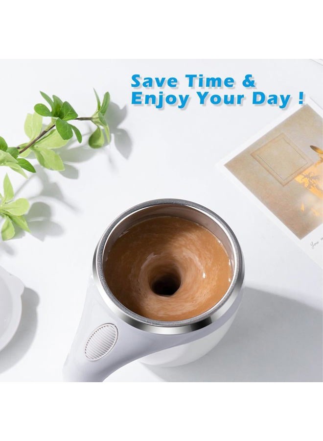 daasigwaa Self Stirring Mug - Automatic Magnetic Electric Coffee Mug, Rotating Cute Mixing Cup Tasse, To Stir Office/Kitchen/Travel/Home Coffee/Tea/Hot Chocolate/Milk-450 ml/15.2 oz(Pink) - Image 2