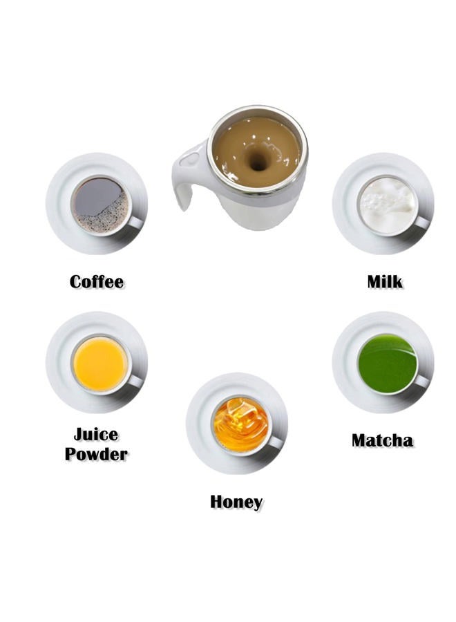 daasigwaa Self Stirring Mug - Automatic Magnetic Electric Coffee Mug, Rotating Cute Mixing Cup Tasse, To Stir Office/Kitchen/Travel/Home Coffee/Tea/Hot Chocolate/Milk-450 ml/15.2 oz(Pink) - Image 5
