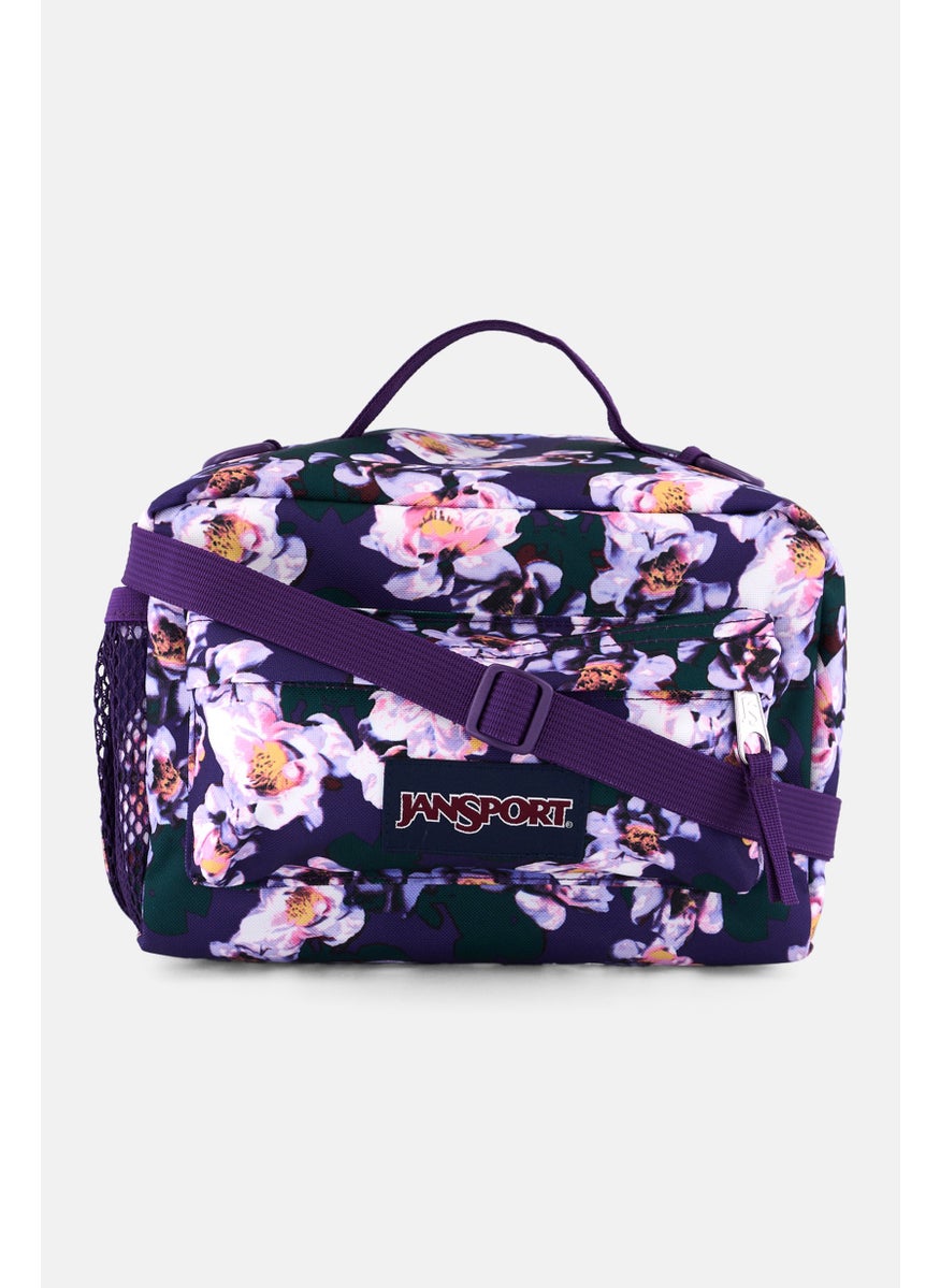 JANSPORT Kids Girl Brand Logo Lunch Bag 17 H x 26 L x 16 W cm, Purple Combo  - Image 1
