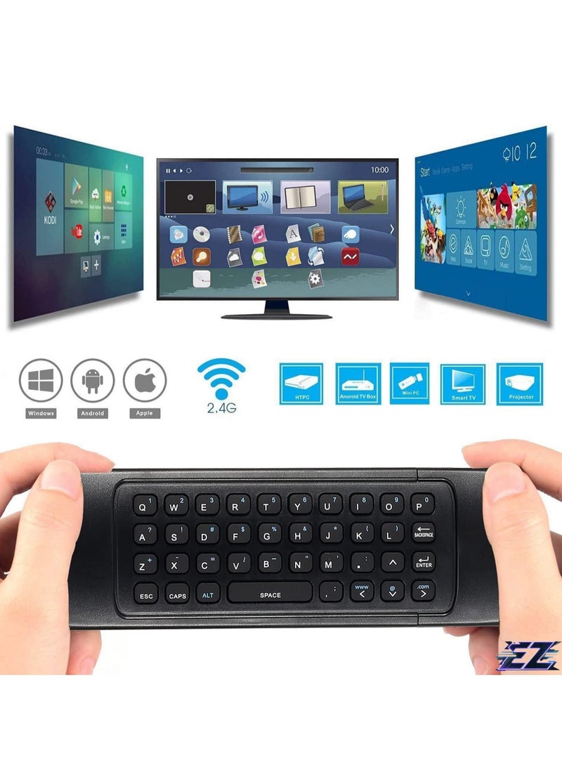 2.4G Mini Wireless Air Mouse Multifunctional Remote Control IR Air Mouse for Android Smart TV 3 Gyro 3 Sensor G-Box HTPC Mini PS3/4 Xbox 360 with USB with battery