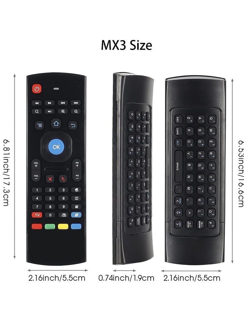 2.4G Mini Wireless Air Mouse Multifunctional Remote Control IR Air Mouse for Android Smart TV 3 Gyro 3 Sensor G-Box HTPC Mini PS3/4 Xbox 360 with USB with battery