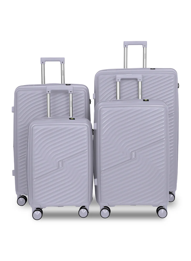 PARAJOHN Para John 4 Piece Travel Luggage Set – ABS Hard Case Suitcases with 360° Wheels, Telescopic Handle & Built-in Lock (20”, 24”, 28”, 32”)