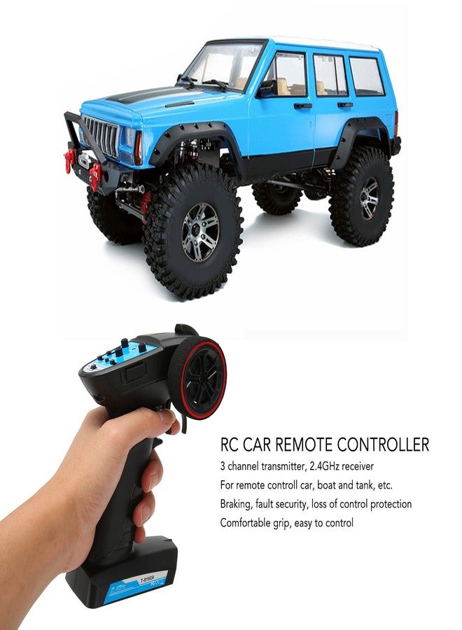 Dpofirs 2.4Ghz Transmitter and Receiver RC, 3 Channel Remote Controller for RC Car Boat Controller Transmitter, RC Car Remote Controller Transmitter Receiver - Image 2