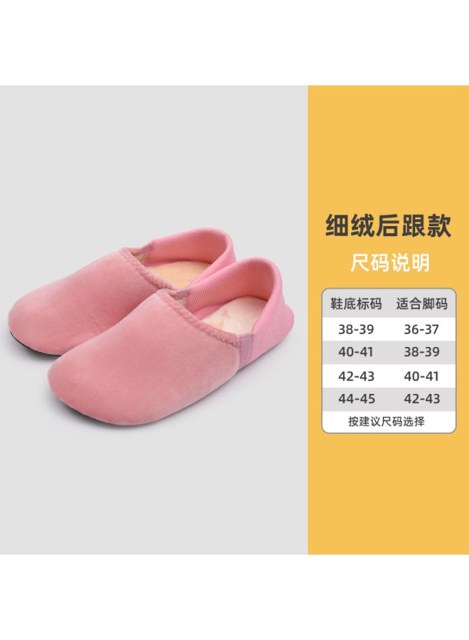 Cotton Slippers Women's Autumn And Winter Indoor Moon Warm Non-slip Plush Home Floor Socks Fleece-lined Thickened Home Shoes