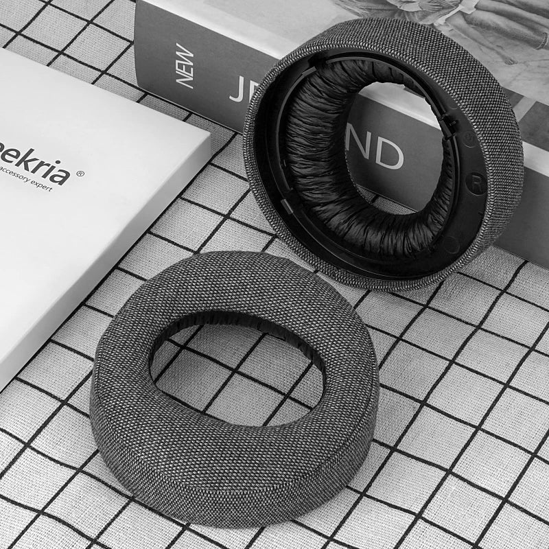 Geekria Comfort Linen Replacement Ear Pads for Sony PlayStation 5, PS5 Pulse 3D Wireless Headphones Ear Cushions, Repair Parts (Grey) - Image 4