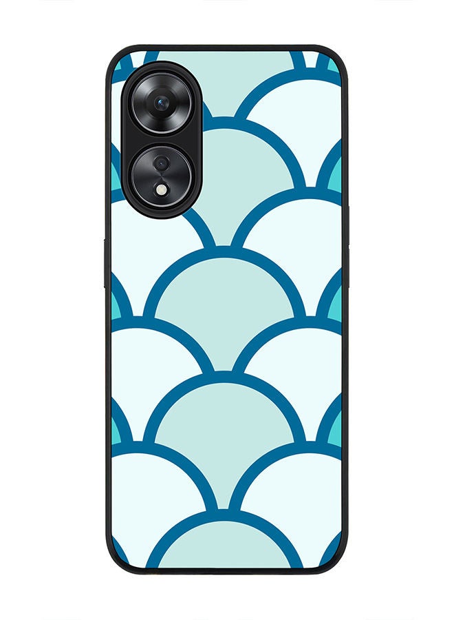 Stylizedd Rugged Black edge case for Oppo A78 5G / Oppo A58 5G Slim fit Soft Case Flexible Rubber Edges Anti Drop TPU Gel Thin Cover -  Fish Scales - Image 1