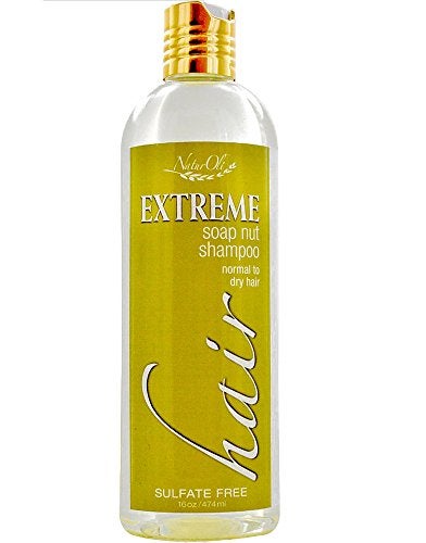 NaturOli Soap Berry Shampoo - Normal to Dry 16oz - All Natural Hair Care Sulfate Free - Made with Soap Berries - Gluten Free - Vegan - Image 1