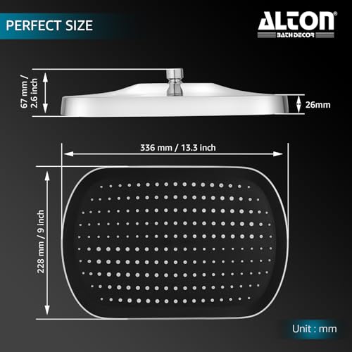 ALTON SHR22175, ABS,13-x9 NCH Single Flow Overhead Shower (Without Arm) - Image 2