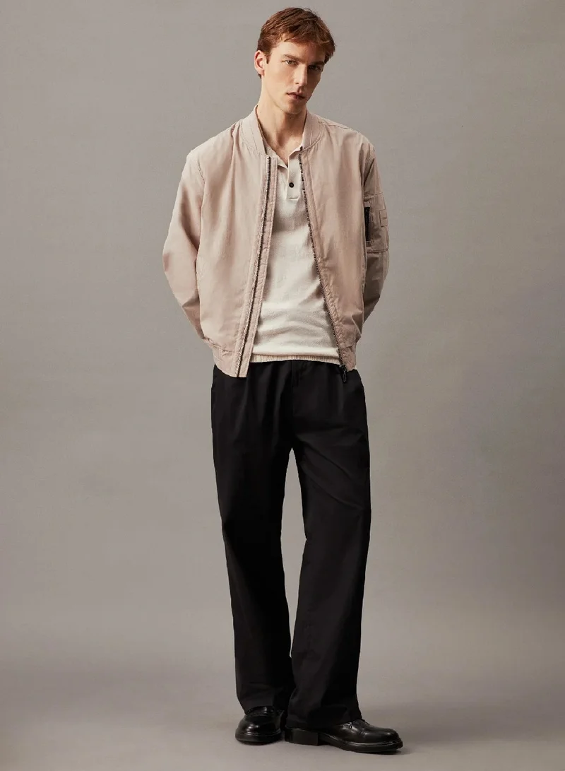 CALVIN KLEIN Cotton Silk Polo Shirt