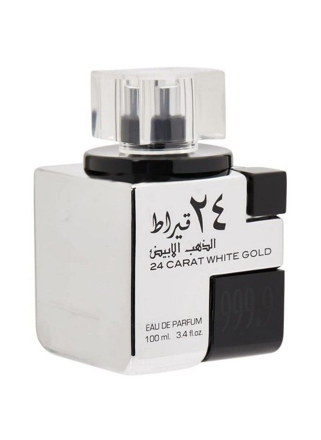 Lattafa Perfumes Lattafa 24 Carat White Gold For Unisex Eau De Parfum Spray 3.4 Ounce  - Image 5